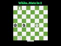 White To Move Mate In 2 2️⃣2️⃣1️⃣#puzzle #2movescheckmate #chessgame #chess #brilliantmove