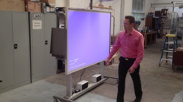 DIB Australia - 2Touch interactive whiteboard with Flex-roller trolley