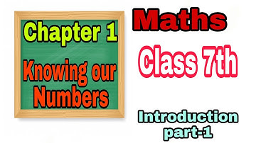 "Knowing Our Numbers (Integers)"New Learnwell Mathematics||Class 7th Chapter-1|| introduction part-1
