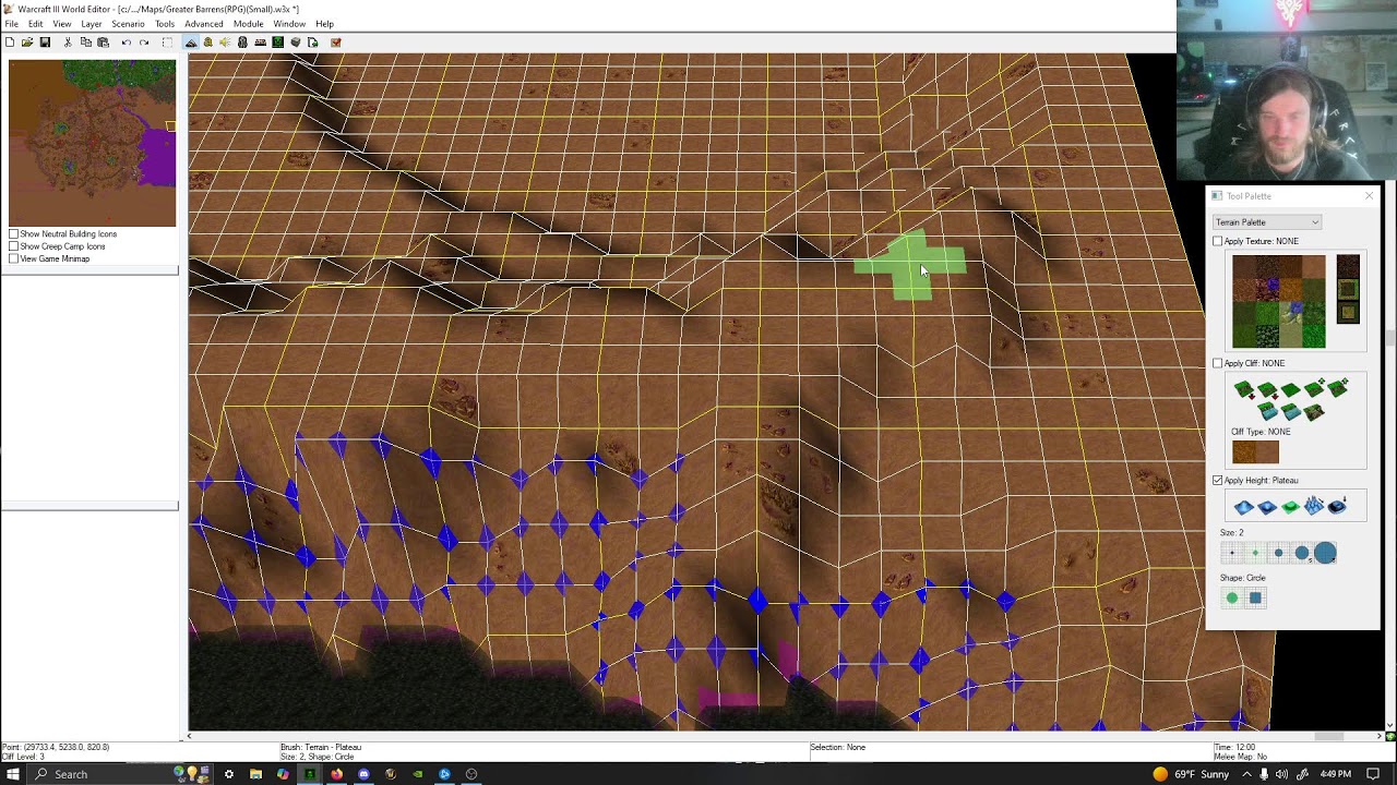 Warcraft III Greater Barrens map by Argoclips, terrain redesign episode 19