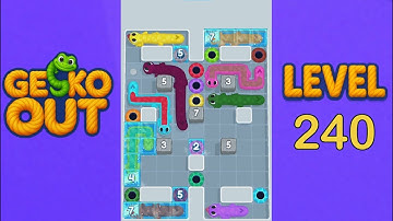 Gecko Out Level 240 Solution | Step by Step Walkthrough