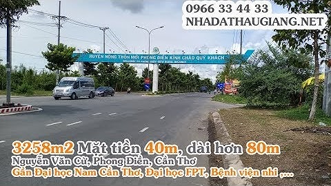 MẶT TIỀN 40M NGUYỄN VĂN CỪ CẦN THƠ - 14tr/m2 - 0966334433