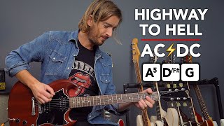 ACDC HIGHWAY TO HELL Guitar Lesson Tutorial