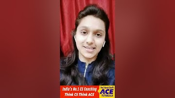 STUDENTS REVIEW | ACE TUTORIALS | CS COACHING INSTITUTE |