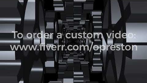 3D tunnel with rotating gears. Gears tunnel. VJ loop video for the show. Alpha channel included.