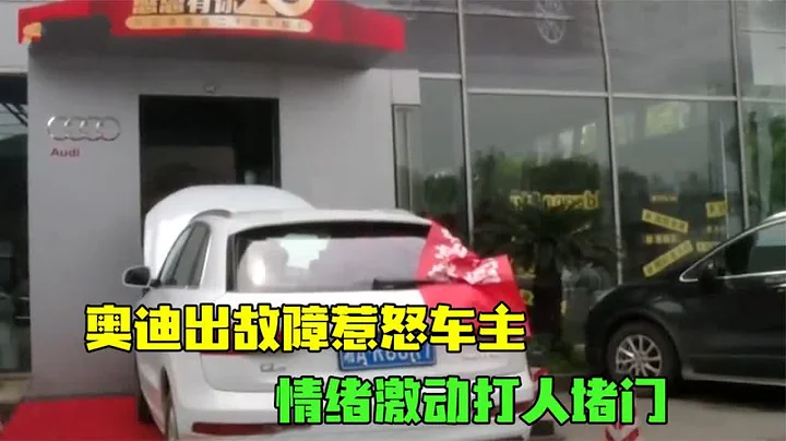 剛買的奧迪就出故障，車主被4S店多次忽悠，情緒激動帶人堵門 - 天天要聞