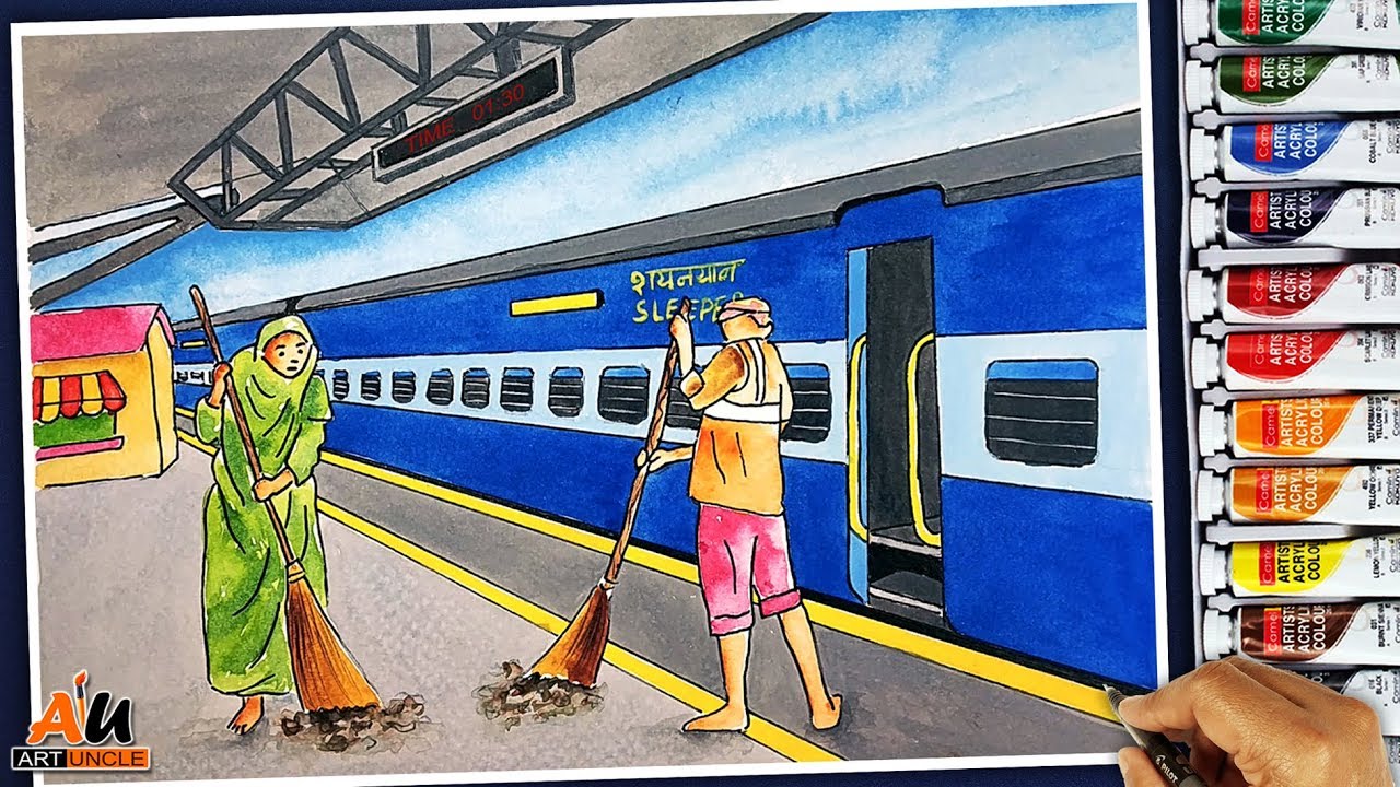 Swachh bharat drawing How to draw Swachh Bharat Abhiyan