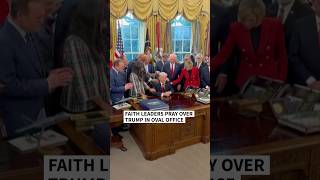 Faith leaders pray over Trump in Oval Office | AFP