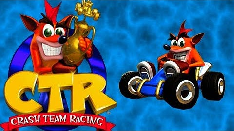 PS1-CTR Crash Team Racing Gameplay On Anbernic RG35XX.