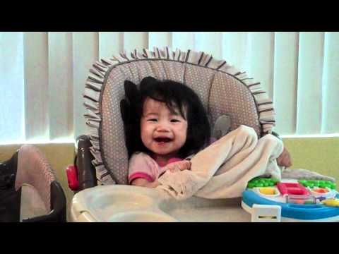 Sophie Yang 15 months playing Peek-a-Boo
