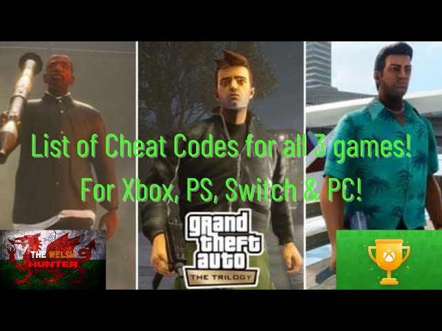 GTA 3: Definitive Edition - Every Console Cheat 