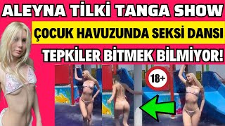 Aleyna Ti̇lki̇ Tanga Bi̇ki̇ni̇si̇yle Çocuk Havuzuna Gi̇rerek Dans Etti̇