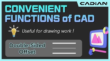CAD(AutoCAD) Double-Sided Offset / DOST - Convenient functions of CADian
