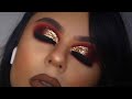 RED/GOLD GLITTER HALF CUT CREASE | "MAIN SQUEEZE" & SMOKE SHOW COLOURPOP PALETTE