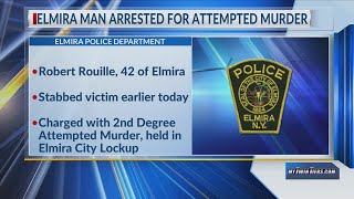 Elmira man charged with attempted murder after Sunday stabbing