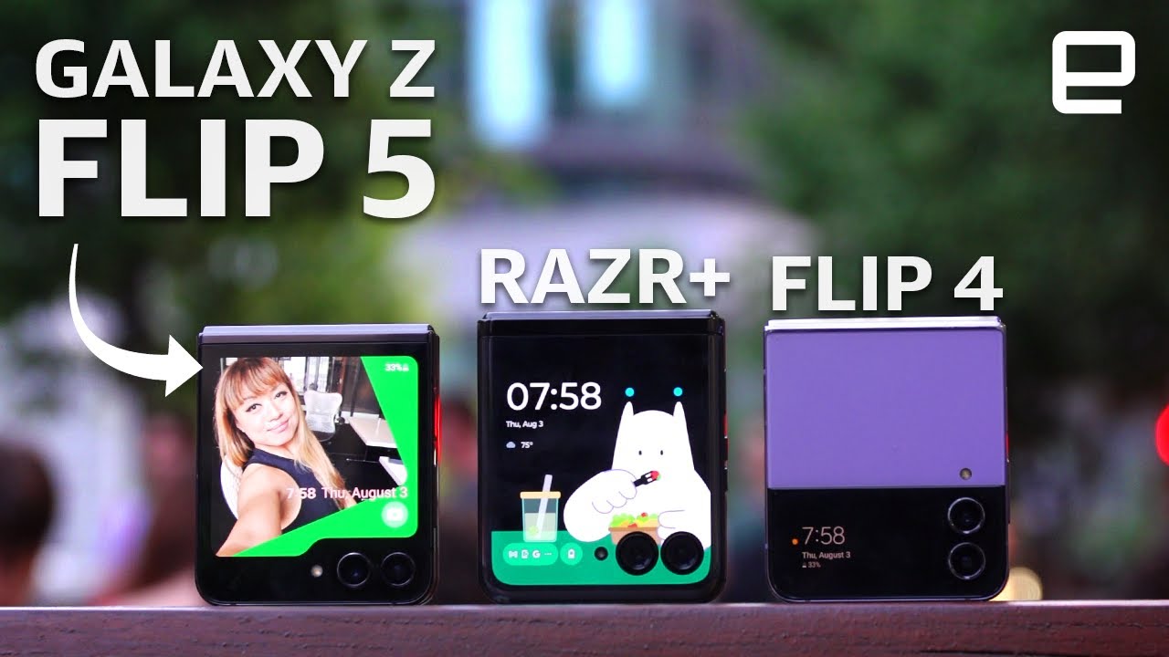 Samsung Galaxy Z Flip 5 vs. Moto Razr+ vs. Z Flip 4 YouTube