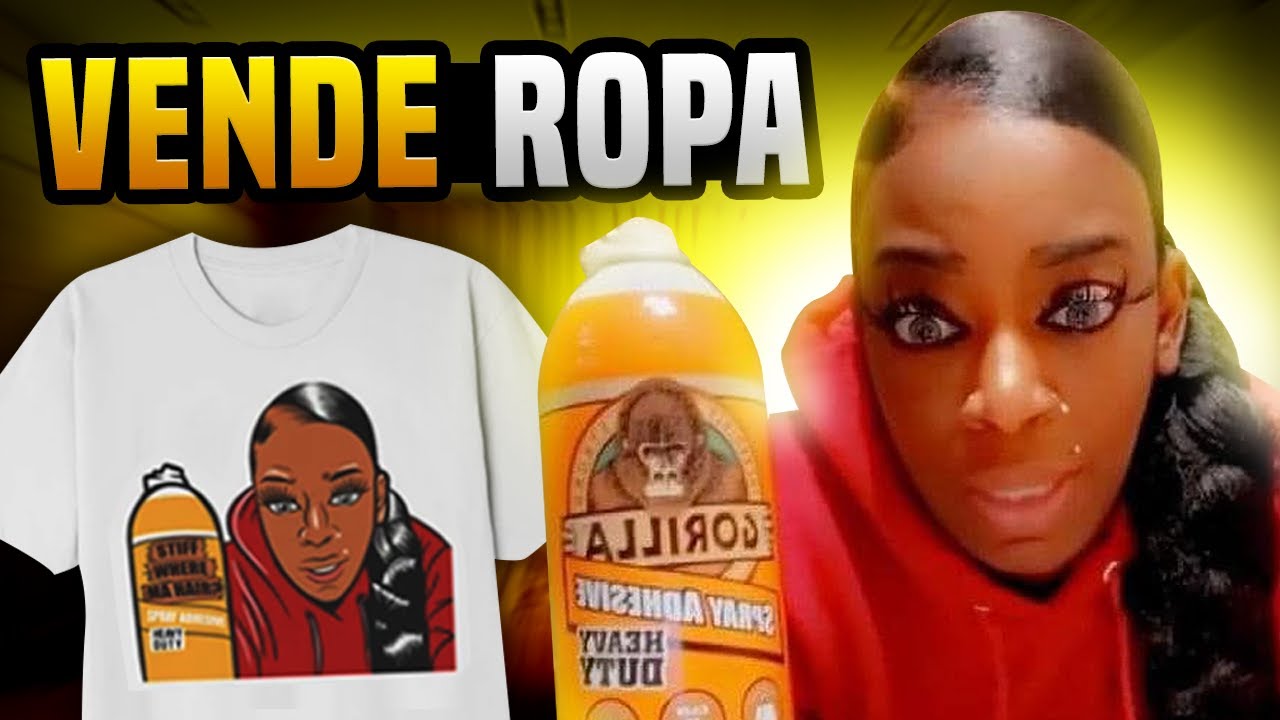 La TikToker del PEGAMENTO está VENDIENDO ROPA CON SU CARA...