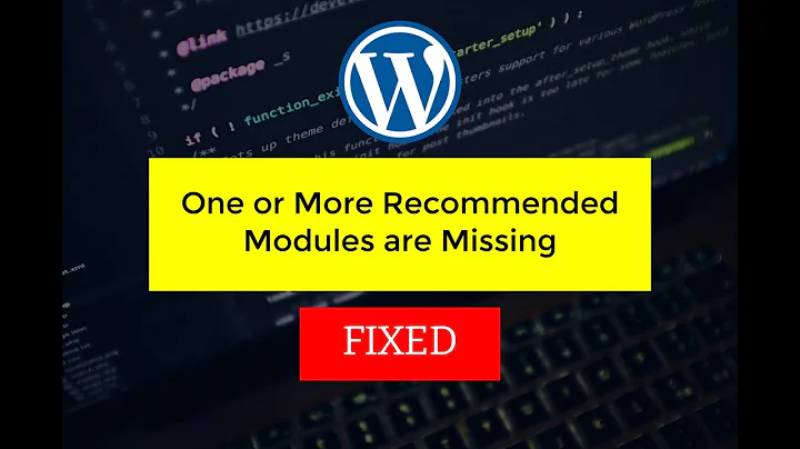 One or More Recommended Modules are Missing ✅ Fixed module zip is not installed or has been disabled