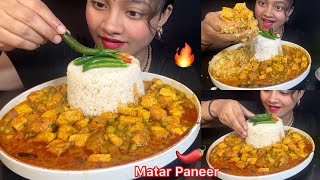 Eating Matar Paneer 😋🌶️