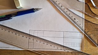 Execução de uma Esquadria | Desenho Técnico #esquadria #desenhotecnico #desenhomecânico