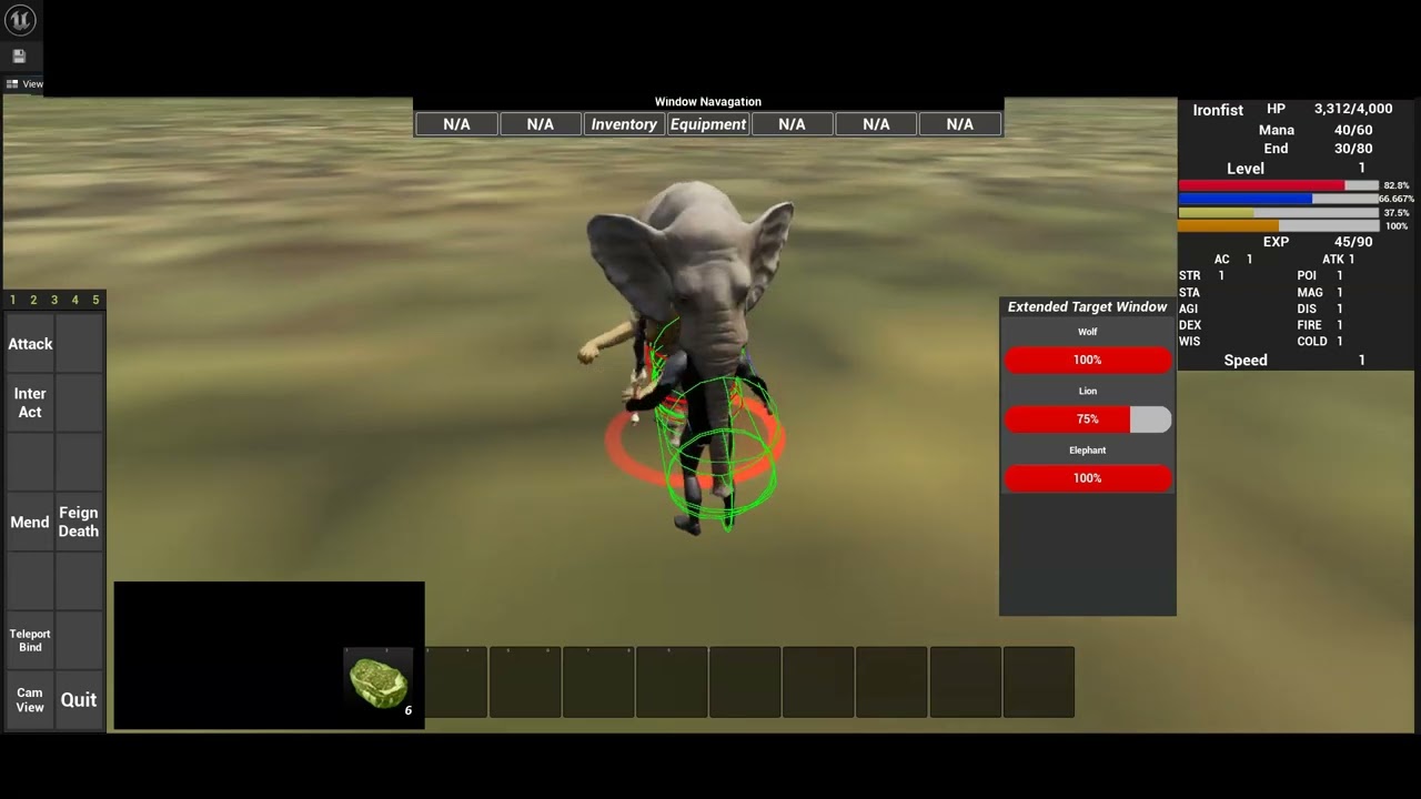 Everquest Inspired ~ Extended Target Window