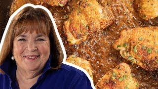 Crispy Chicken Thighs with Creamy Mustard Sauce | Barefoot Contessa: Cook Like a Pro | Food Network