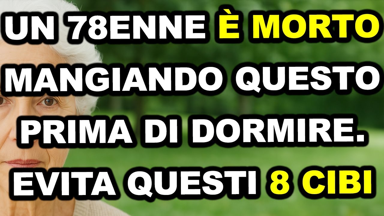 8 cibi da evitare dopo i 65 anni prima di dormire: il n. 3 può causare ...