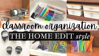 Classroom Organization The Home Edit Style | Clutter Free Office Organization Ideas | This and Nat