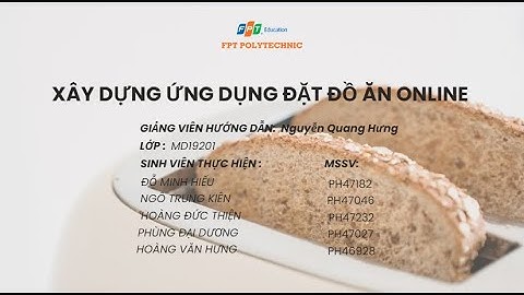 FPOLY - APP ĐẶT ĐỒ ĂN ONLINE M! FOOD - ANDROID STUDIO