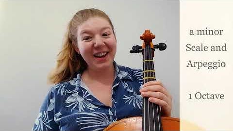 Cello | a minor Scale and Arpeggio - 1 Octave