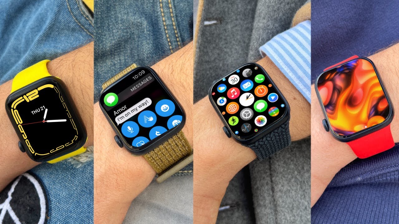 різні кольорові ремінці на Apple Watch Series 8 купити