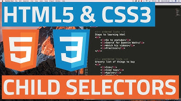 HTML5 and CSS3 beginner tutorial 21 - Child selectors