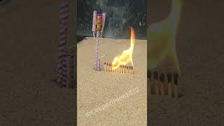 matchstick &amp; diwali crackers experiment 🔥🧨💥 #shorts #short video #trending
