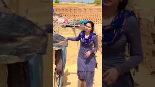  Cute Village Girl In Blue Salwar Suit 