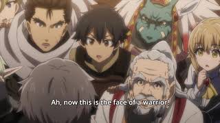 Goblin Slayer Ep.12 Final Scene - Goblin Slayer Takes Off His Helmet.