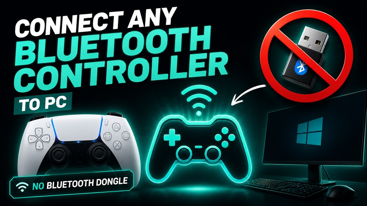 Connect any Bluetooth controller to PC without a dongle — Controller Gateway demo