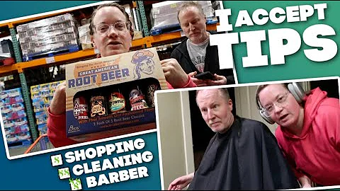 I ACCEPT TIPS FOR MY SERVICES | COSTCO & TARGET SHOP WITH US | CUTTING HUSBANDS HAIR 6 YRS LATER