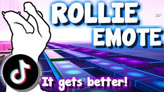 Fortnite ROLLIE Emote BUT it gets BETTER! WITH CODE (Fortnite Music Blocks)