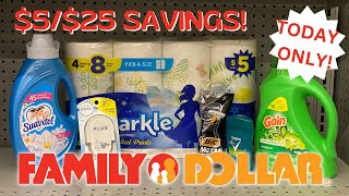*FAMILY DOLLAR* $5/$25 Savings! | DEAL UNDER $10 | 11/5 ONLY! | Meek’s Coupon Life