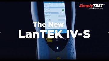 SimplyTEST LanTEK IV-S Cable Certifier