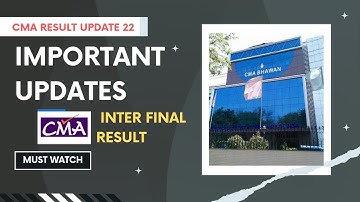 CMA RESULT UPDATE JUNE 2022||CMA INTER RESULT UPDATE|| CMA FINAL RESULT UPDATE 2022 @princeguptacma