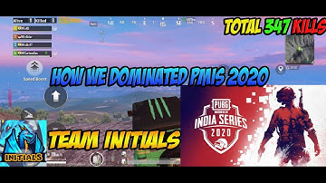 PMIS 2020 In-game qualifiers Total 347 Kills domination | pubg mobile