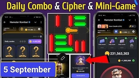 September 5, hamster Kombat Daily cipher code Live how to solved cipher code