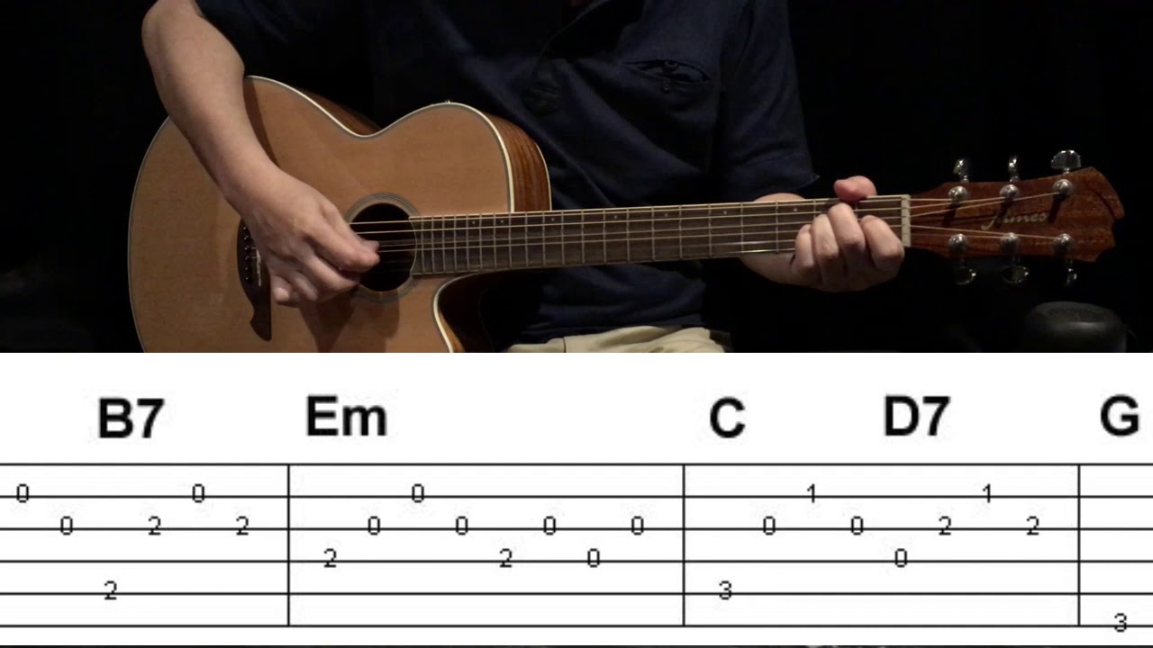 (C)「神田川」 TAB譜読解とアルペジオの練習