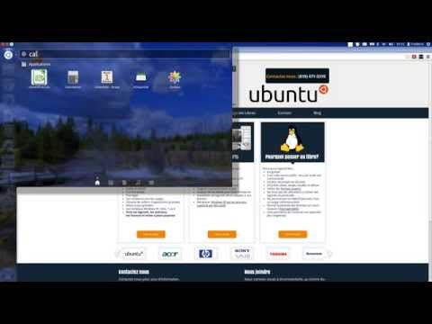 Bureau Unity (par défaut) Linux / Ubuntu