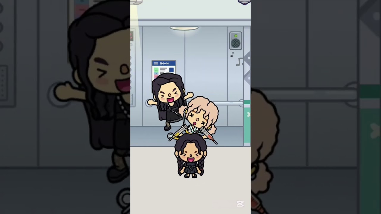 Oh no, Wednesday was scared of the injection 😅 Toca Boca 