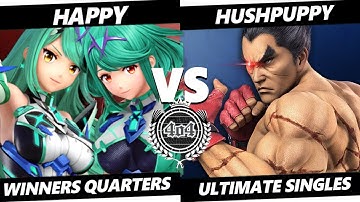 4o4 Smash Monthly 20 - GSA| Happy (Mythra, Pyra) vs Hushpuppy (Kazuya) - Winners Quarter-Final