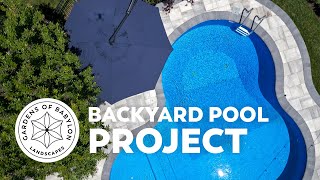 The Backyard Pool Project #landscapedesign #landscaping #pool #pooldesign #backyard