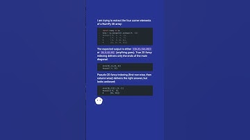 Select "corner" elements of a 2D NumPy array #shorts