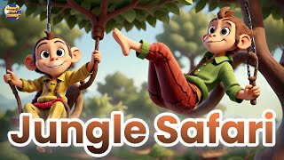 Sarah, Tom, and Emily & Wild Animals | Jungle Safari | English stories for kids | moral stories ..!